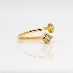 Bague PRINCESS en or jaune et diamants - Castafiore