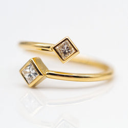 Bague PRINCESS en or jaune et diamants - Castafiore