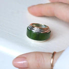 Bague Puiforcat par André Vassort Jade sur Or et Argent - Castafiore