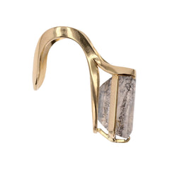 Bague quartz à dendrite en or jaune - Castafiore