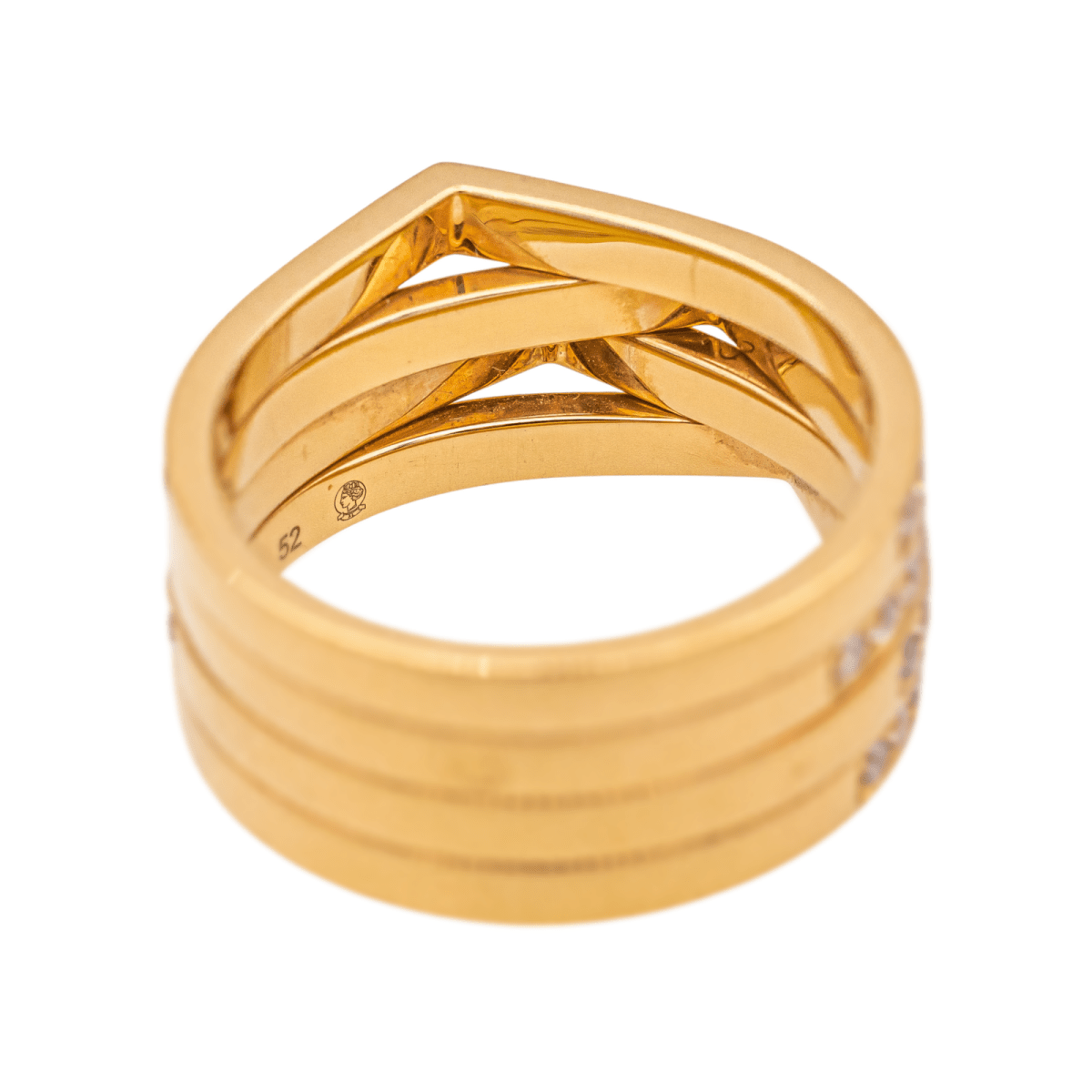 Bague REPOSSI "Antifer" en or rose et diamants - Castafiore