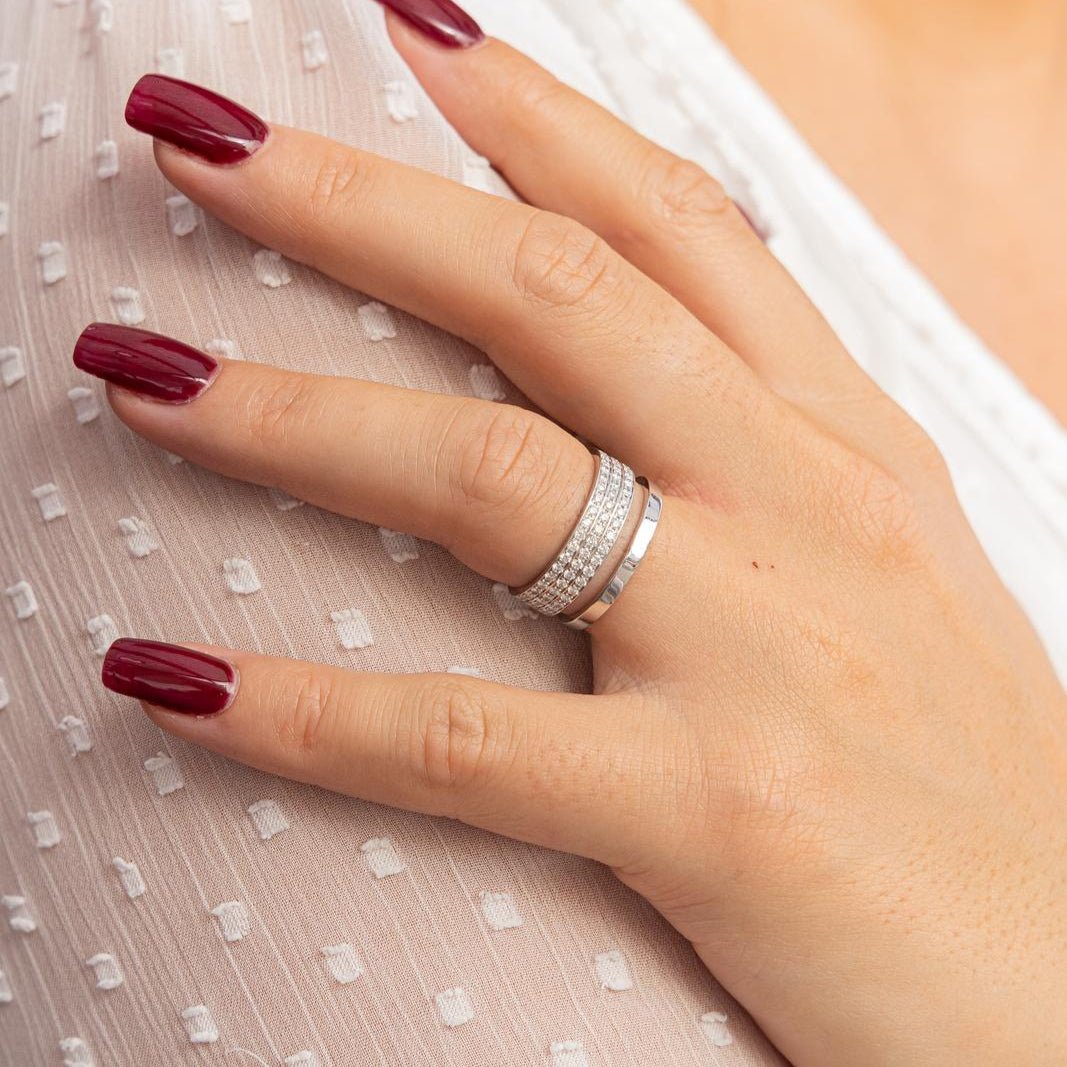 Bague REPOSSI "Berbère" en or blanc et diamants - Castafiore