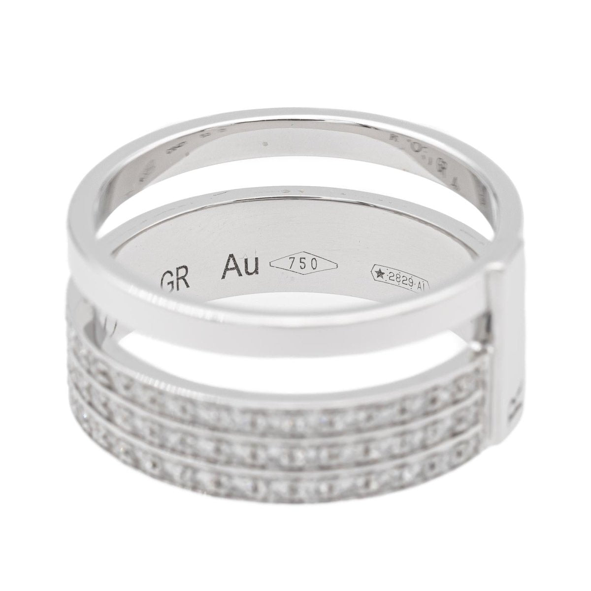 Bague REPOSSI "Berbère" en or blanc et diamants - Castafiore