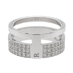 Bague REPOSSI "Berbère" en or blanc et diamants - Castafiore
