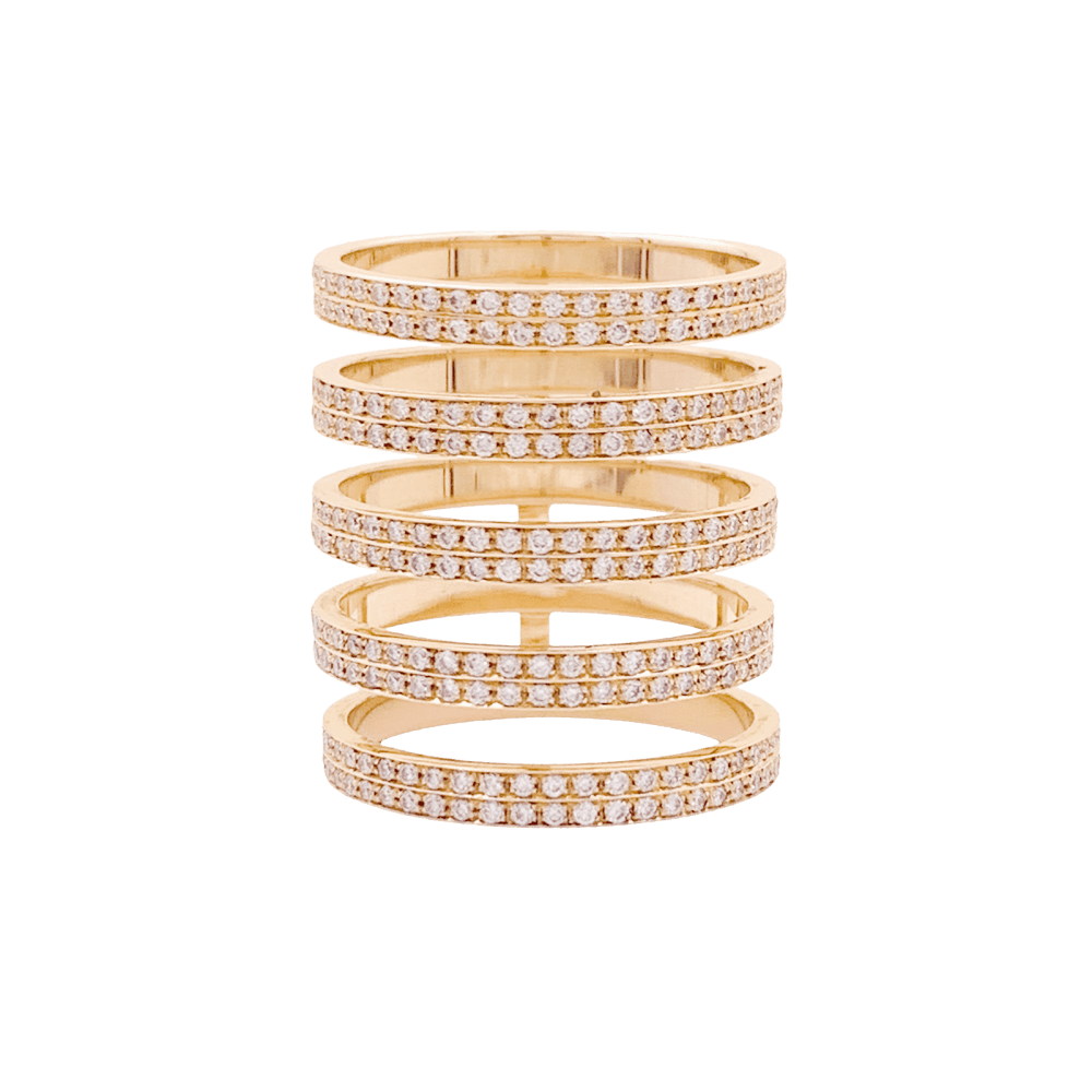 Bague REPOSSI "Berbère" en or rose et diamants - Castafiore