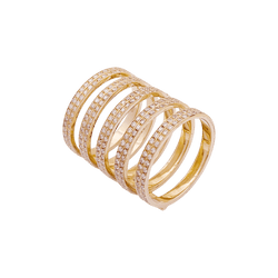 Bague REPOSSI "Berbère" en or rose et diamants - Castafiore