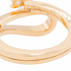 Bague REPOSSI "Serti inversé" en or rose et diamant - Castafiore
