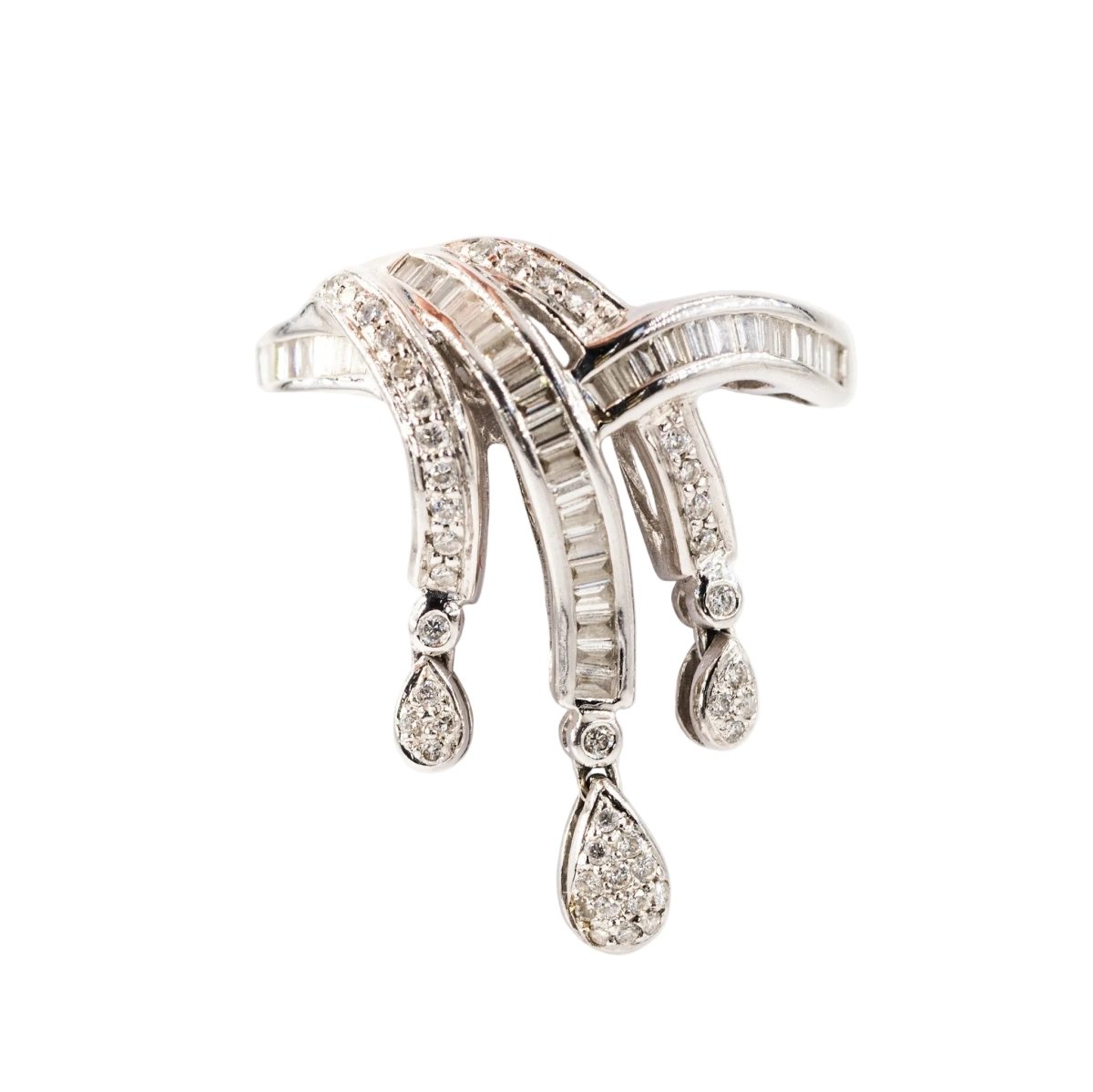 Bague Rubans en or blanc et diamants - Castafiore