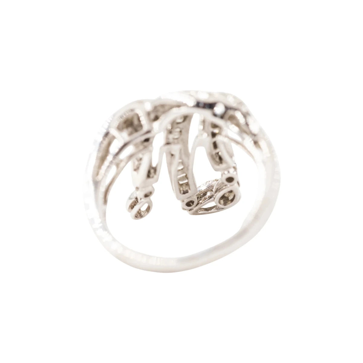 Bague Rubans en or blanc et diamants - Castafiore
