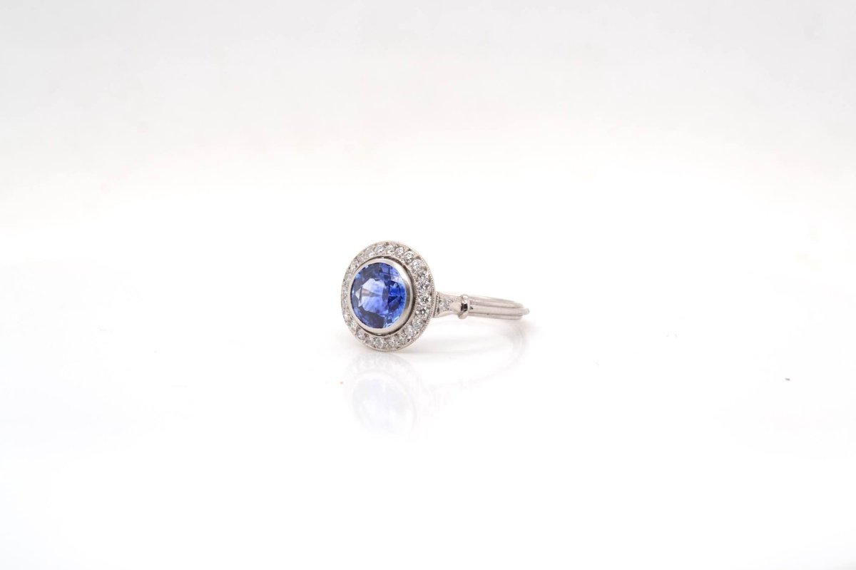 Bague saphir de Ceylan de 1,86 carats - Castafiore