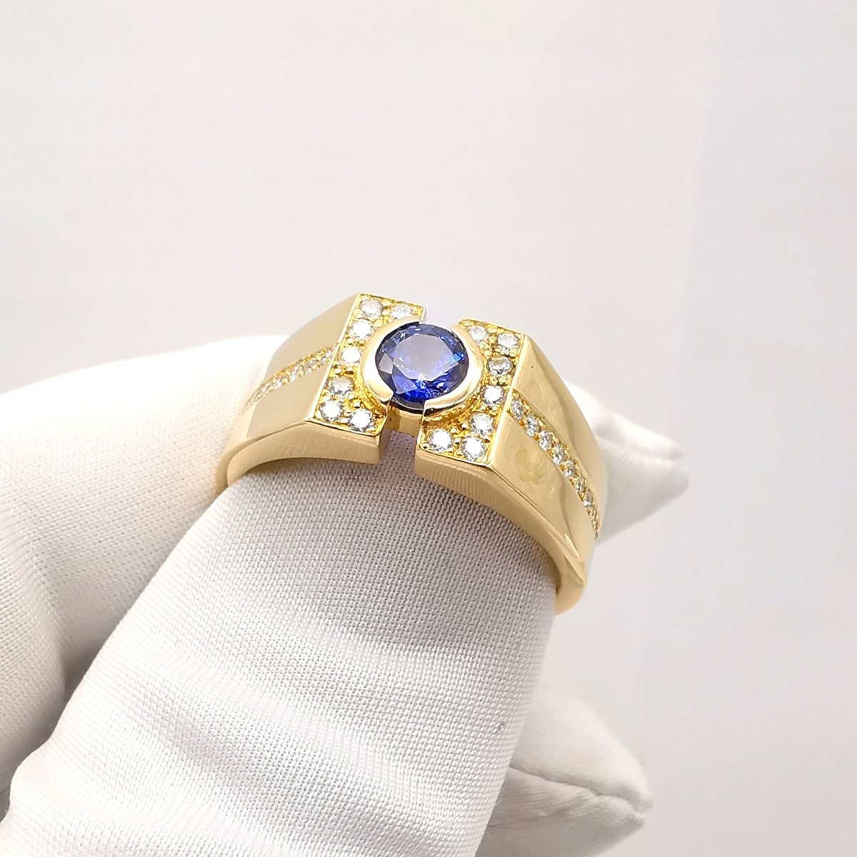 Bague saphir & diamants - Castafiore