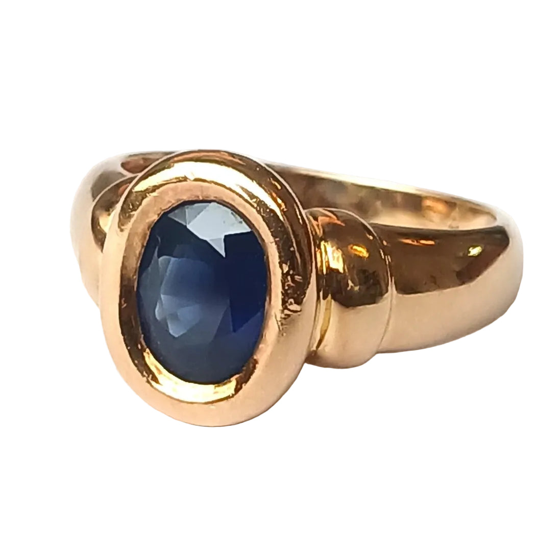 Bague Saphir en or jaune - Castafiore