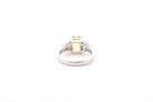 Bague saphir jaune 2 cts et diamants - Castafiore