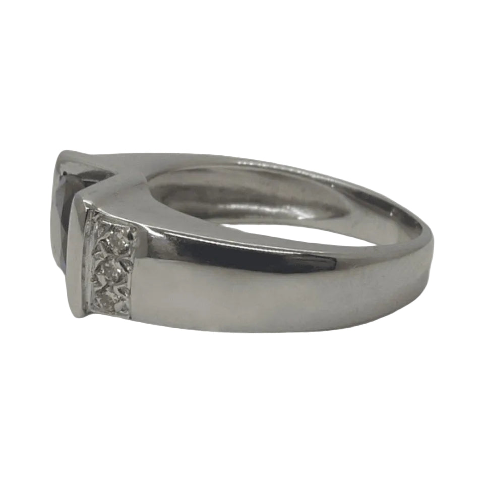 Bague Saphir non - chauffé en or blanc - Castafiore