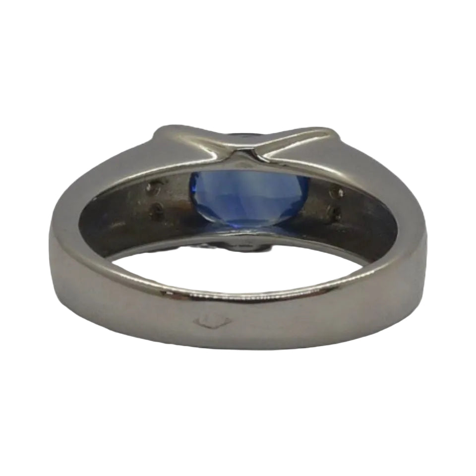 Bague Saphir non - chauffé en or blanc - Castafiore