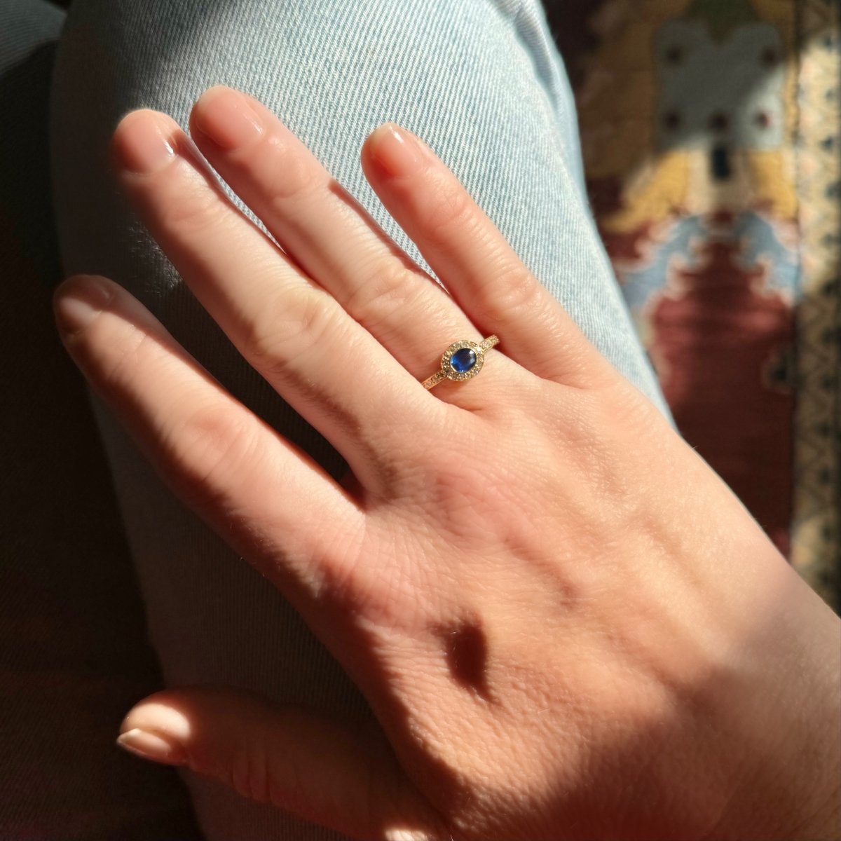 Bague saphir ovale - Castafiore