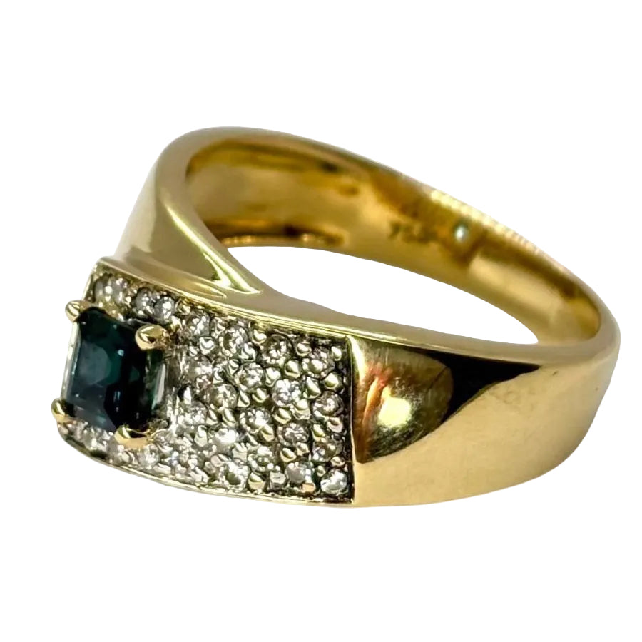 Bague Saphir princesse en or jaune - Castafiore