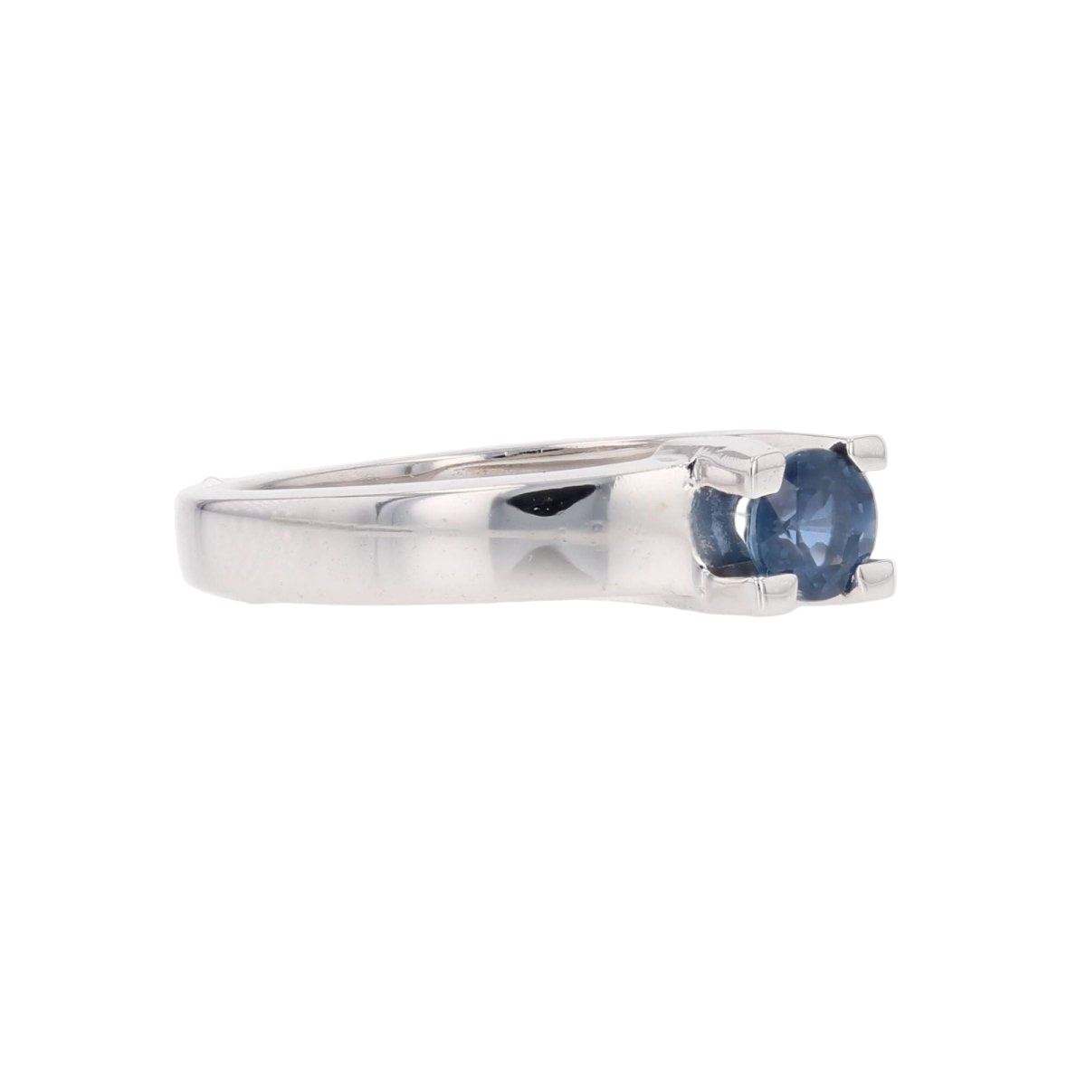 Bague Saphir solitaire en or blanc - Castafiore
