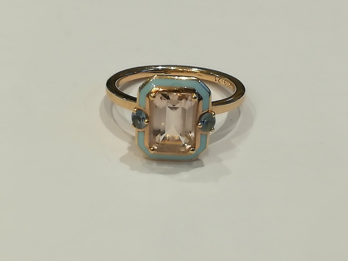 Bague Sélim Mouzannar Or Rose Morganite - Castafiore