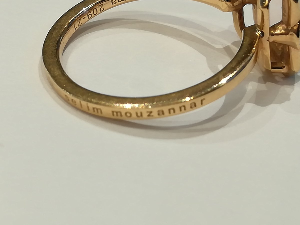 Bague Sélim Mouzannar Or Rose Morganite - Castafiore