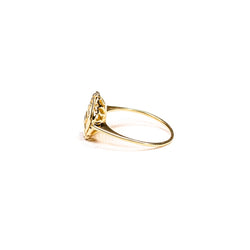Bague sentimentale Augis, médaille d'amour en or jaune - Castafiore