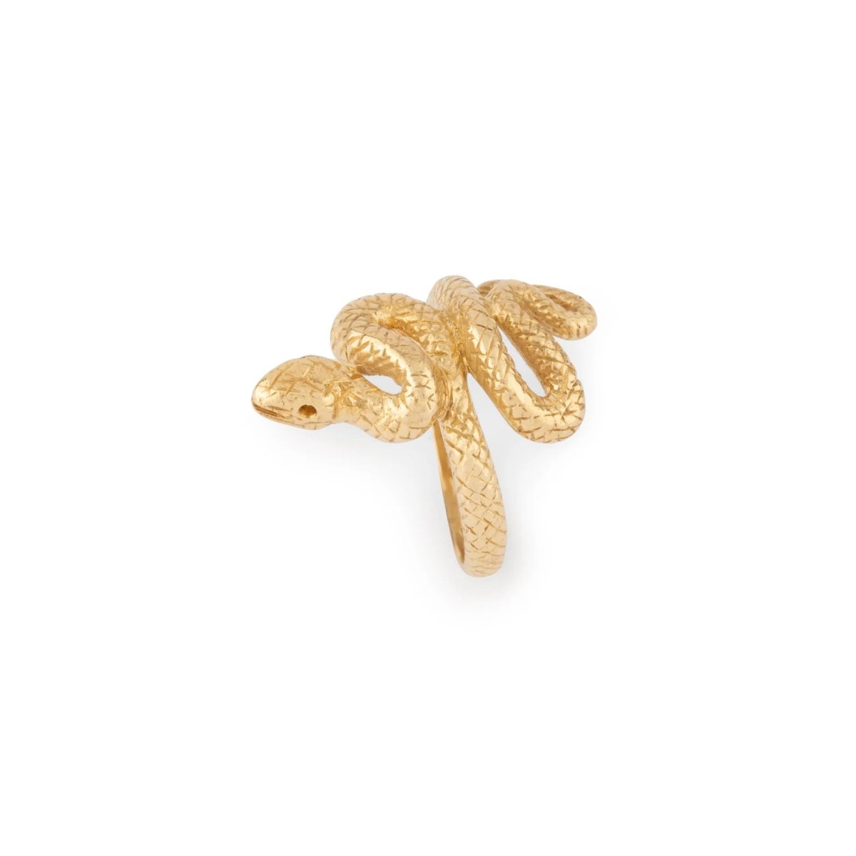 Bague serpent en or