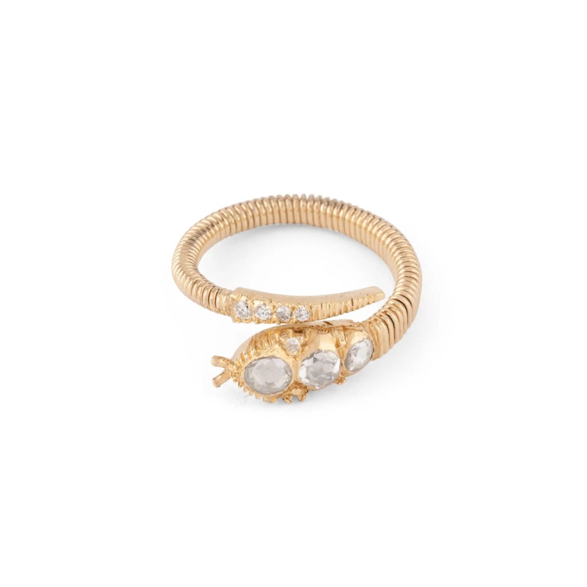 Bague serpent en or et diamants - Castafiore