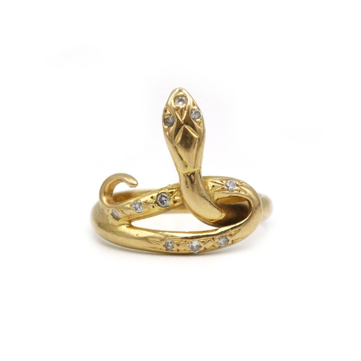 Bague Serpent en or et diamants - Castafiore