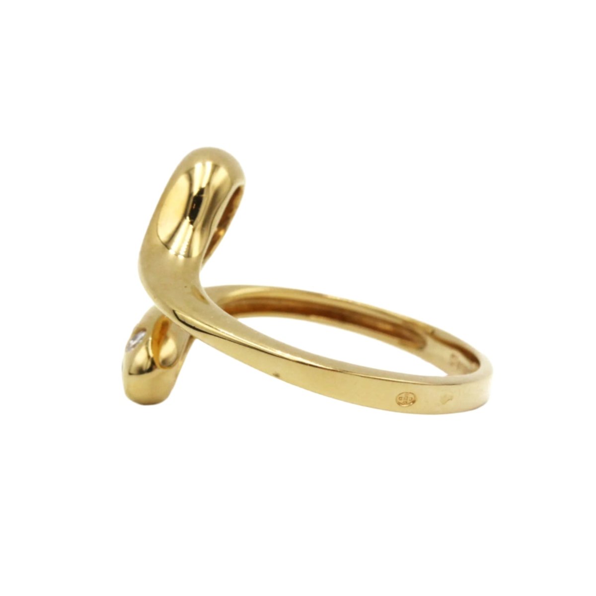 Bague Serpent en or jaune et diamants - Castafiore