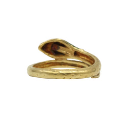Bague Serpent en or jaune et rubis - Castafiore
