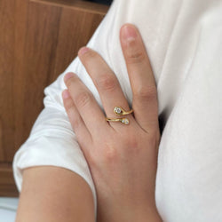 Bague Serpent - Or & Diamants - Castafiore