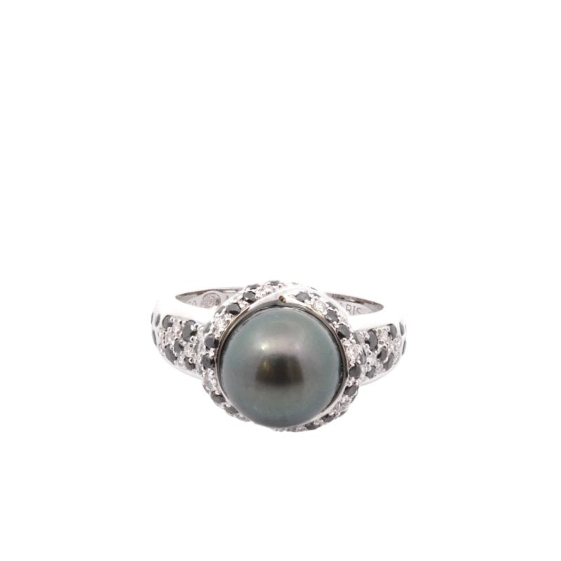 Bague signée Mauboussin diamants et perle - Castafiore