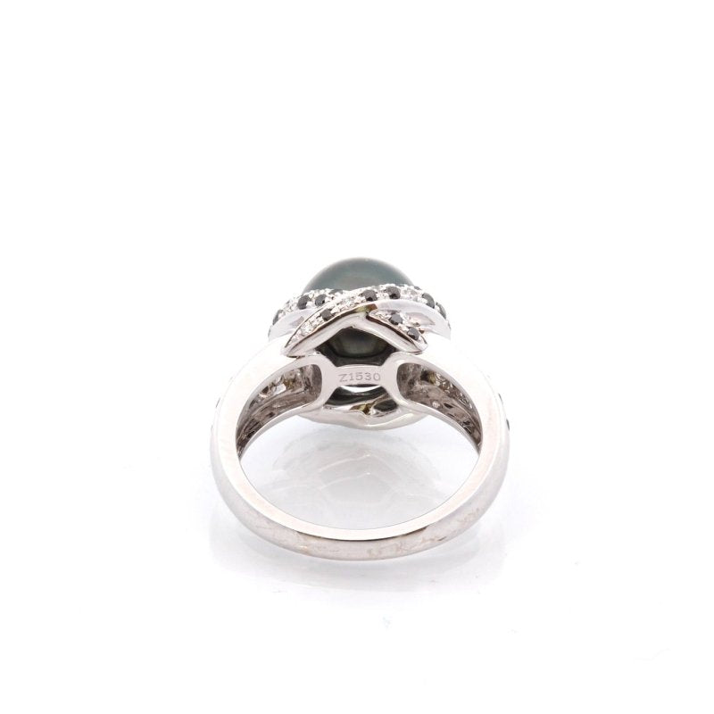 Bague signée Mauboussin diamants et perle - Castafiore