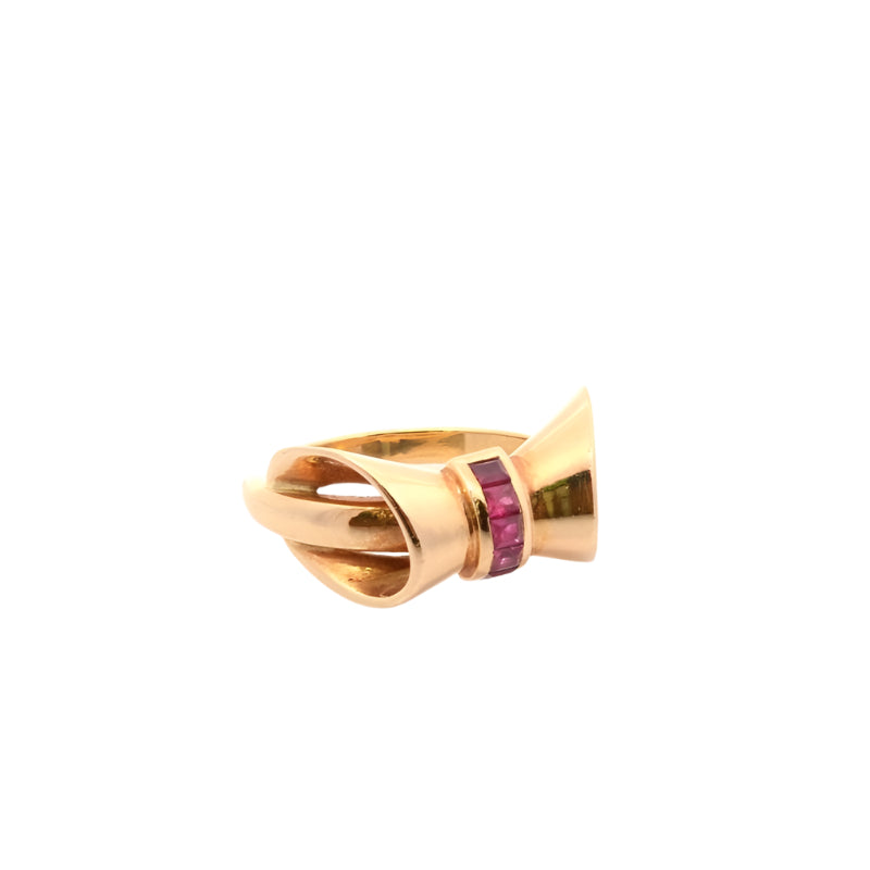 Bague signée Mellerio or et rubis - Castafiore