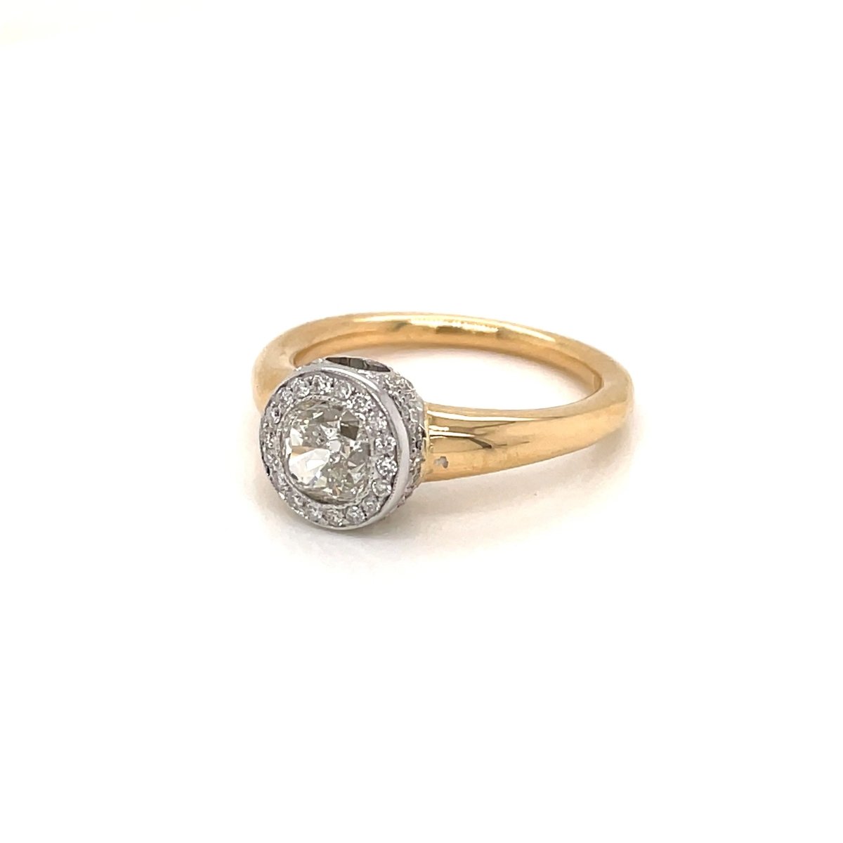 Bague solitaire à diamant coussin de 1 carat certifiée IGI - Castafiore