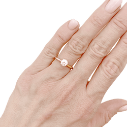 Cartier solitaire, "1895",yellow gold and diamond.