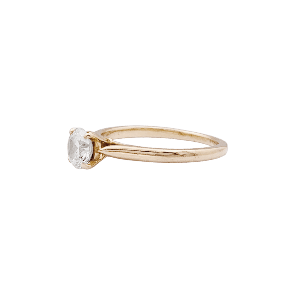 Cartier solitaire, "1895",yellow gold and diamond.