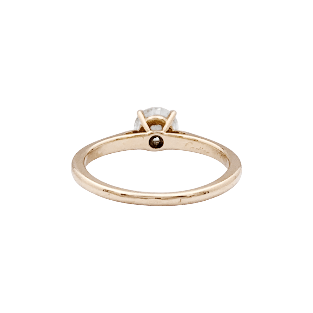 Cartier solitaire, "1895",yellow gold and diamond.