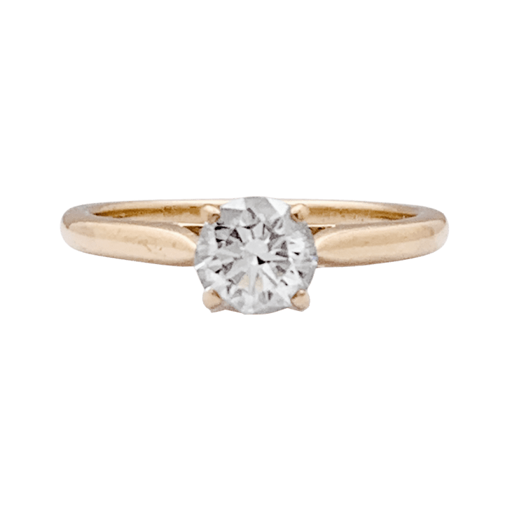 Cartier solitaire, "1895",yellow gold and diamond.