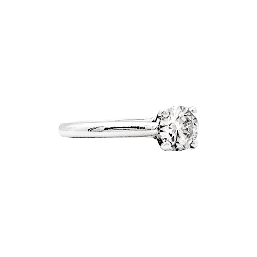 Bague Solitaire CARTIER "1895" en platine et diamant - Castafiore
