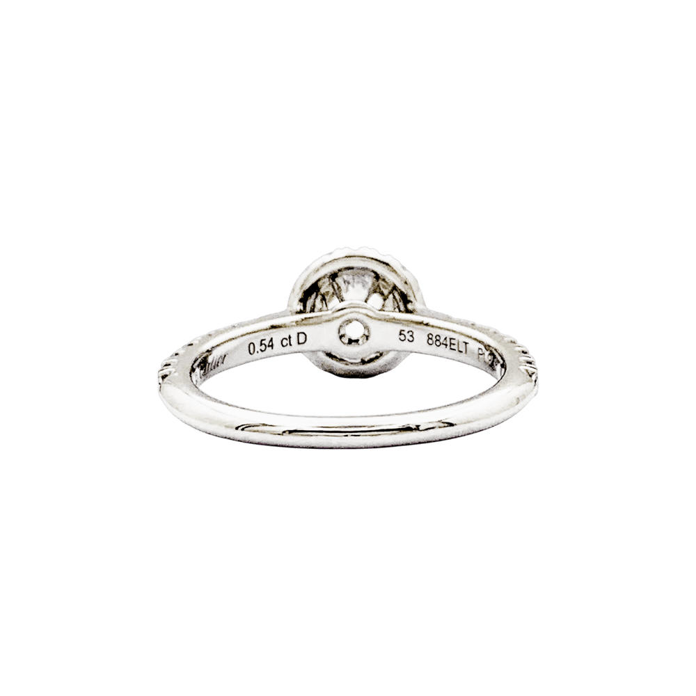 Bague Solitaire CARTIER "Destinée" en platine et diamants - Castafiore