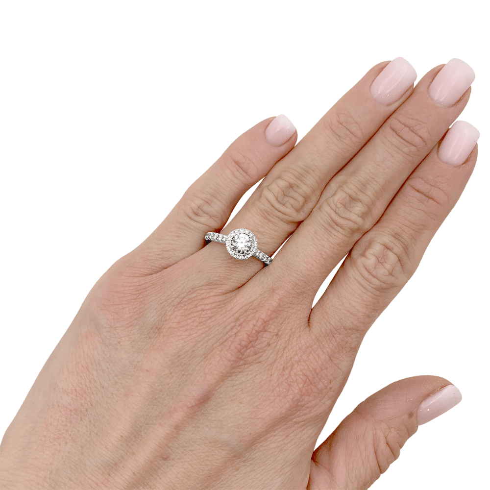 Bague Solitaire CARTIER "Destinée" en platine et diamants - Castafiore