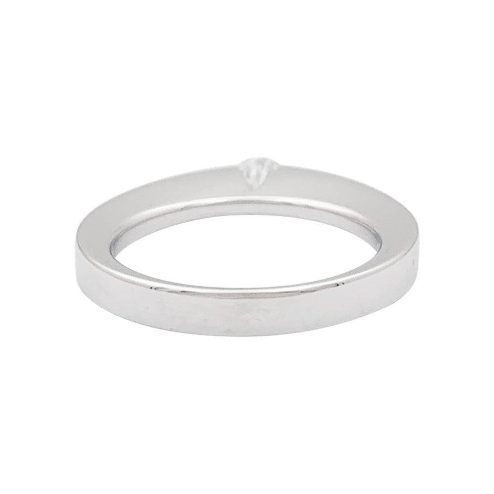 Bague Solitaire CARTIER en or blanc et diamant - Castafiore