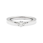 Bague Solitaire CARTIER en or blanc et diamant - Castafiore