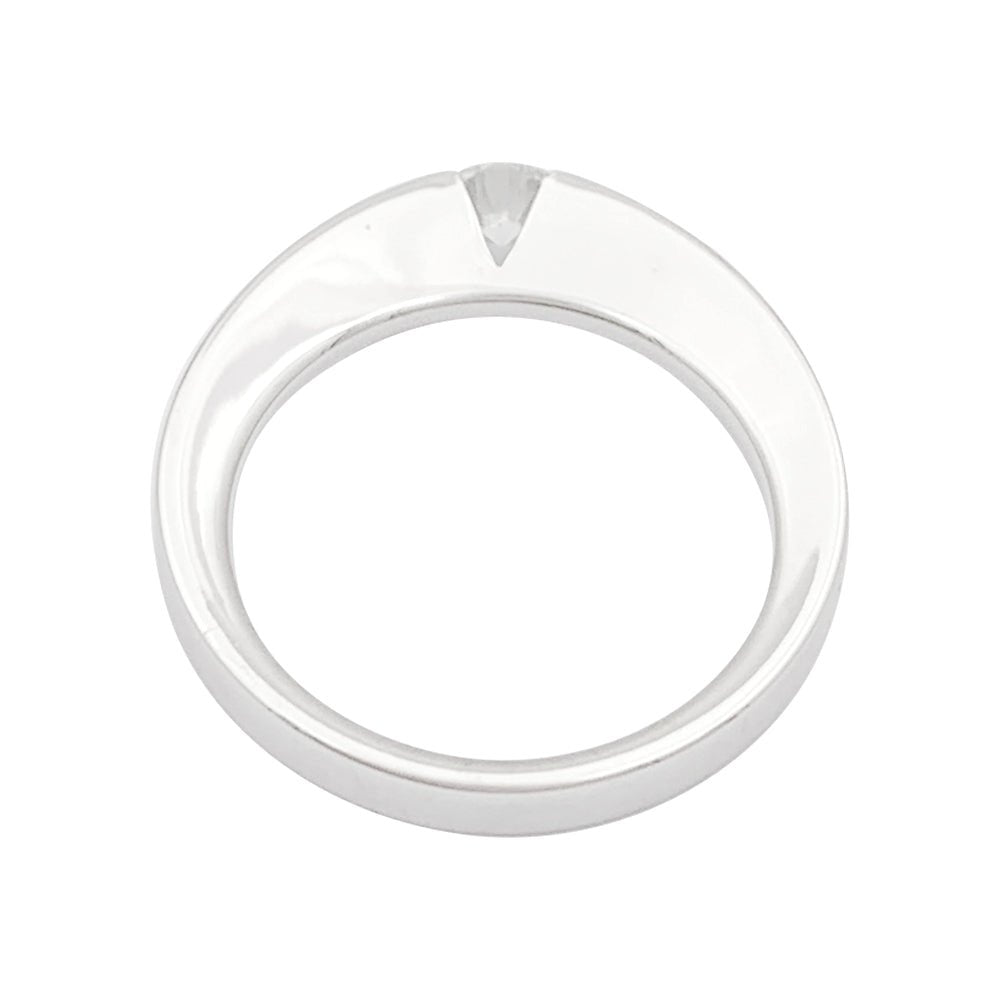 Bague Solitaire CARTIER en or blanc et diamant - Castafiore