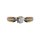 Bague Solitaire CARTIER en or jaune, or blanc, or rose et diamant - Castafiore