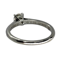 Bague Solitaire CARTIER en platine et diamant - Castafiore