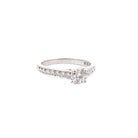 Bague solitaire CARTIER en platine et diamants - Castafiore