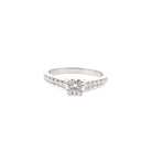 Bague solitaire CARTIER en platine et diamants - Castafiore