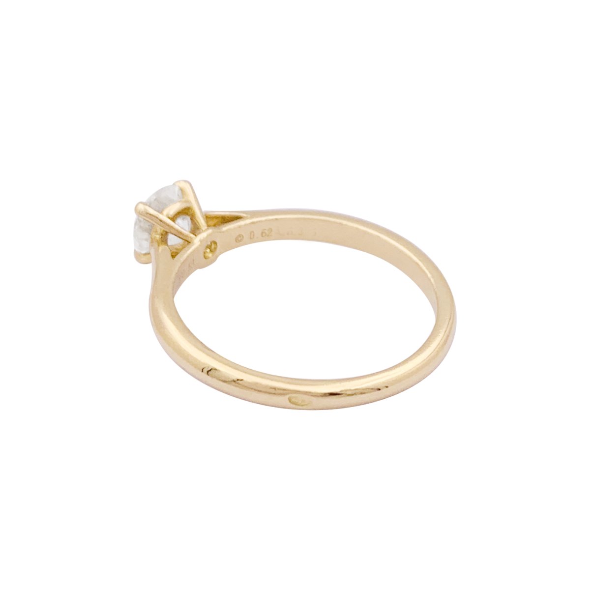 Bague Solitaire Cartier,"1895", or jaune, diamant. - Castafiore